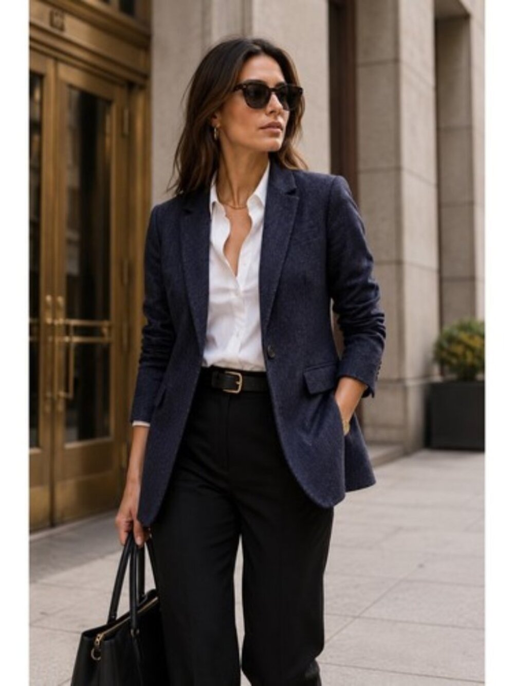 J. Crew Alfie Blazer British Moon Wool Herringbone SZ 10 Navy